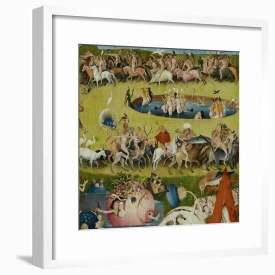 The Garden of Earthly Delights, 1490-1500-Hieronymus Bosch-Framed Giclee Print