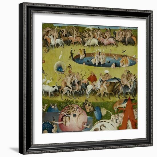 The Garden of Earthly Delights, 1490-1500-Hieronymus Bosch-Framed Giclee Print