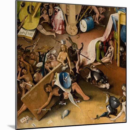 The Garden of Earthly Delights, 1490-1500-Hieronymus Bosch-Mounted Giclee Print