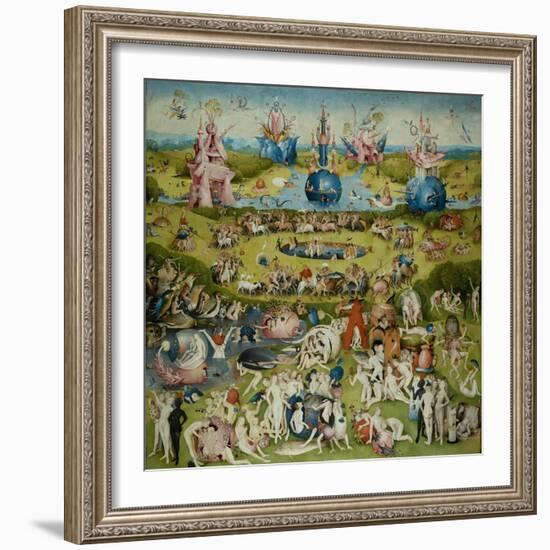 The Garden of Earthly Delights, 1490-1500-Hieronymus Bosch-Framed Giclee Print