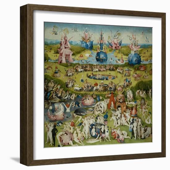 The Garden of Earthly Delights, 1490-1500-Hieronymus Bosch-Framed Giclee Print