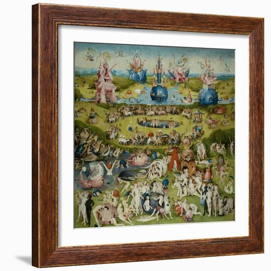 The Garden of Earthly Delights, 1490-1500-Hieronymus Bosch-Framed Giclee Print