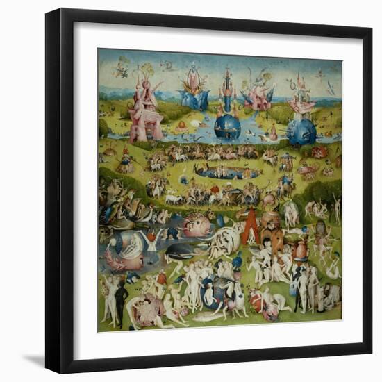 The Garden of Earthly Delights, 1490-1500-Hieronymus Bosch-Framed Giclee Print