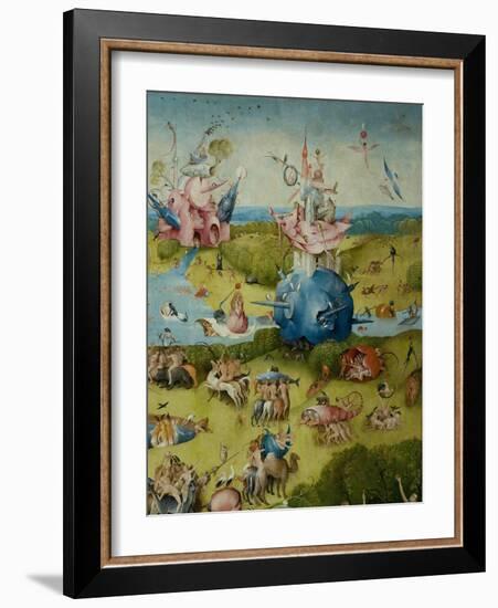 The Garden of Earthly Delights, 1490-1500-Hieronymus Bosch-Framed Giclee Print