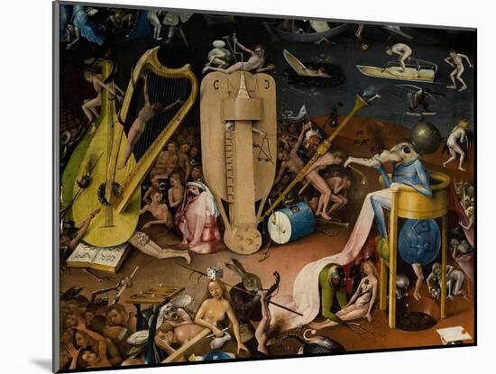 The Garden of Earthly Delights, 1490-1500-Hieronymus Bosch-Mounted Giclee Print