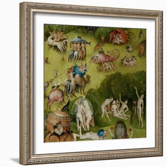 The Garden of Earthly Delights, 1490-1500-Hieronymus Bosch-Framed Giclee Print