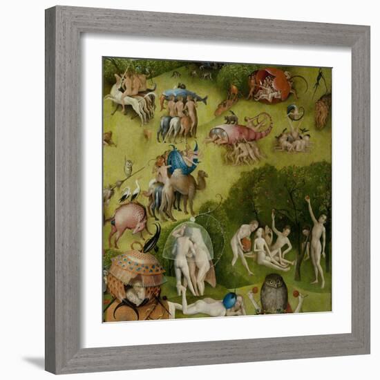 The Garden of Earthly Delights, 1490-1500-Hieronymus Bosch-Framed Giclee Print