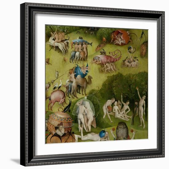 The Garden of Earthly Delights, 1490-1500-Hieronymus Bosch-Framed Giclee Print