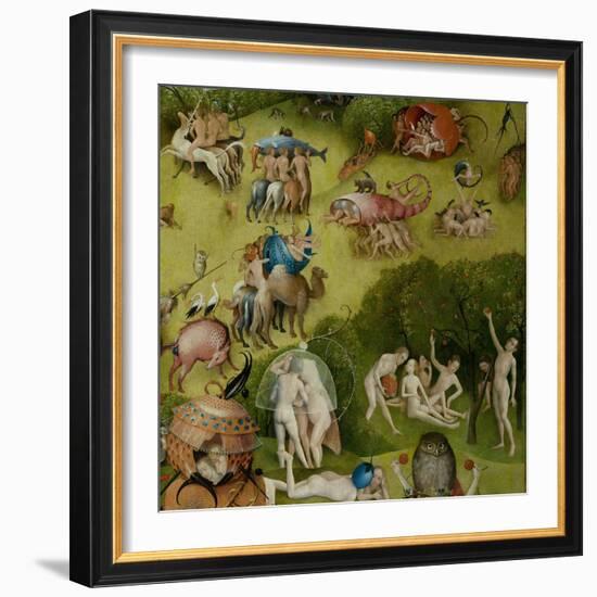 The Garden of Earthly Delights, 1490-1500-Hieronymus Bosch-Framed Giclee Print