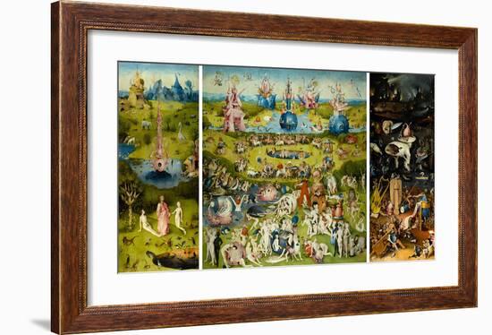 The Garden of Earthly Delights, 1490-1510-Hieronymus Bosch-Framed Art Print