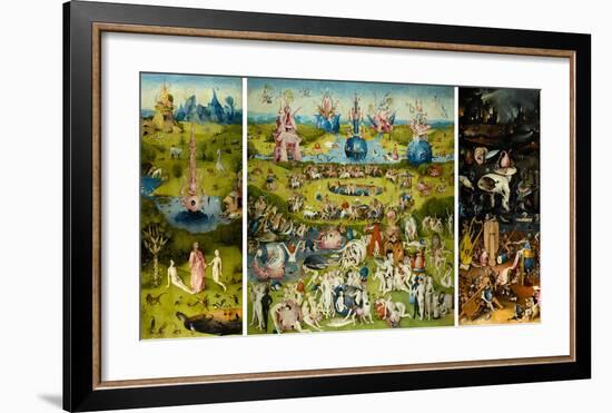 The Garden of Earthly Delights, 1490-1510-Hieronymus Bosch-Framed Art Print