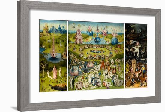 The Garden of Earthly Delights, 1490-1510-Hieronymus Bosch-Framed Art Print