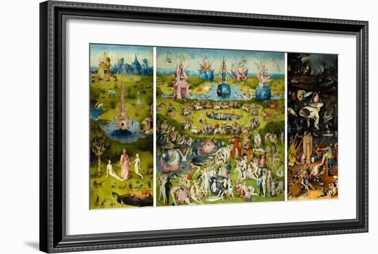 The Garden of Earthly Delights, 1490-1510-Hieronymus Bosch-Framed Art Print