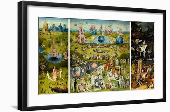 The Garden of Earthly Delights, 1490-1510-Hieronymus Bosch-Framed Art Print