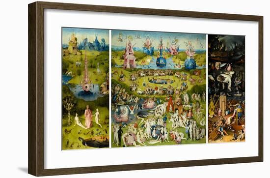 The Garden of Earthly Delights, 1490-1510-Hieronymus Bosch-Framed Art Print