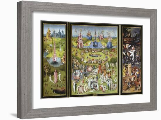 The Garden of Earthly Delights, 1500S-Hieronymus Bosch-Framed Giclee Print