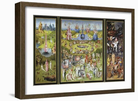 The Garden of Earthly Delights, 1500S-Hieronymus Bosch-Framed Giclee Print