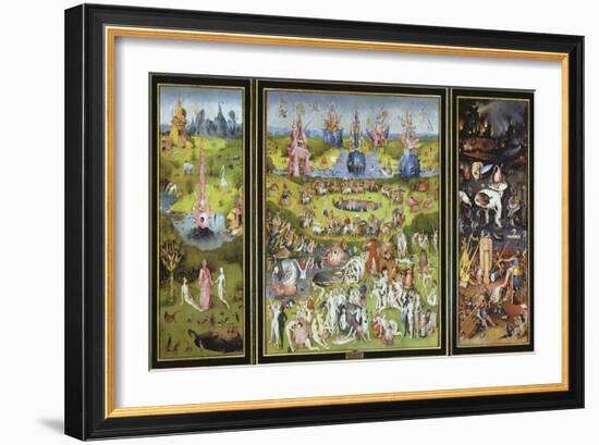 The Garden of Earthly Delights, 1500S-Hieronymus Bosch-Framed Giclee Print