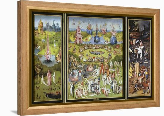 The Garden of Earthly Delights, 1500S-Hieronymus Bosch-Framed Premier Image Canvas