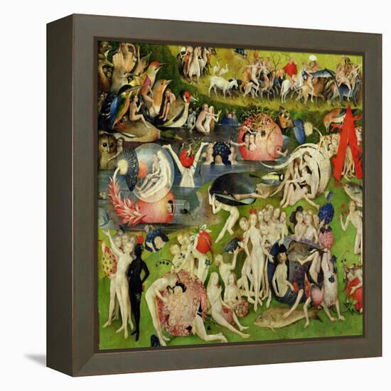 The Garden of Earthly Delights: Allegory of Luxury, Central Panel of Triptych, circa 1500-Hieronymus Bosch-Framed Premier Image Canvas