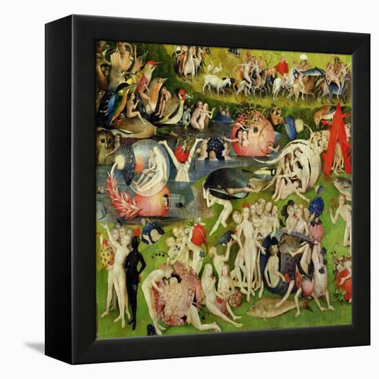 The Garden of Earthly Delights: Allegory of Luxury, Central Panel of Triptych, circa 1500-Hieronymus Bosch-Framed Premier Image Canvas