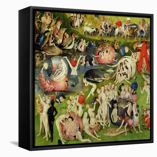 The Garden of Earthly Delights: Allegory of Luxury, Central Panel of Triptych, circa 1500-Hieronymus Bosch-Framed Premier Image Canvas