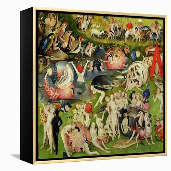 The Garden of Earthly Delights: Allegory of Luxury, Central Panel of Triptych, circa 1500-Hieronymus Bosch-Framed Premier Image Canvas