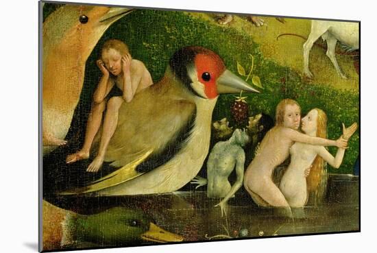 The Garden of Earthly Delights: Allegory of Luxury, Central Panel of Triptych-Hieronymus Bosch-Mounted Giclee Print