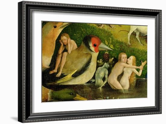 The Garden of Earthly Delights: Allegory of Luxury, Central Panel of Triptych-Hieronymus Bosch-Framed Giclee Print