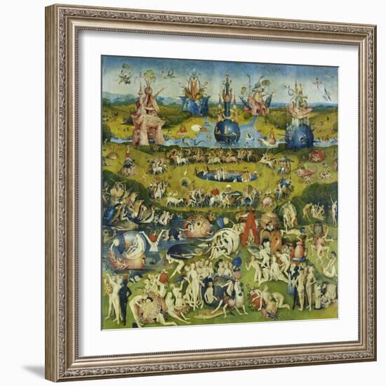 The Garden of Earthly Delights, Central Panel of a Triptych-Hieronymus Bosch-Framed Giclee Print