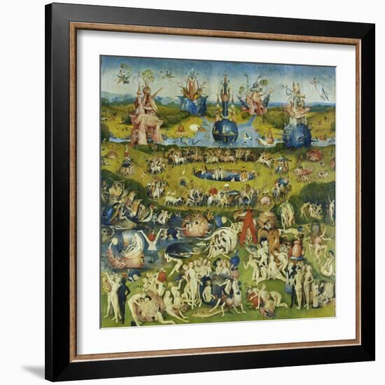 The Garden of Earthly Delights, Central Panel of a Triptych-Hieronymus Bosch-Framed Giclee Print