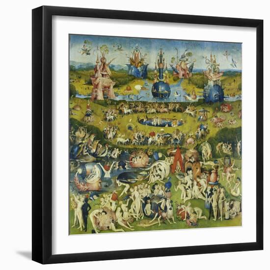 The Garden of Earthly Delights, Central Panel of a Triptych-Hieronymus Bosch-Framed Giclee Print