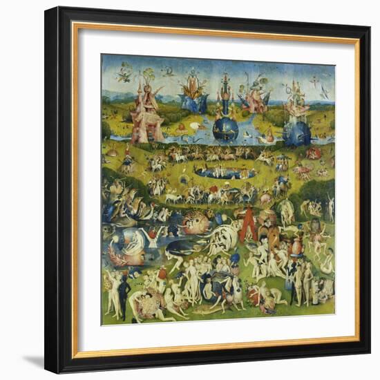 The Garden of Earthly Delights, Central Panel of a Triptych-Hieronymus Bosch-Framed Giclee Print