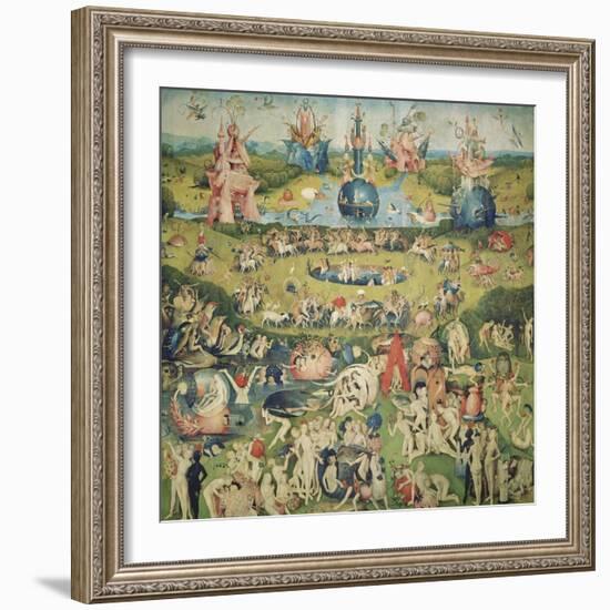 The Garden of Earthly Delights. Central Panel of Triptych-Hieronymus Bosch-Framed Giclee Print