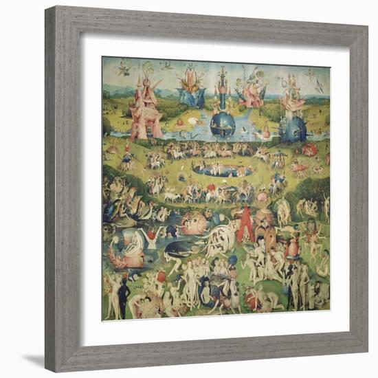 The Garden of Earthly Delights. Central Panel of Triptych-Hieronymus Bosch-Framed Giclee Print