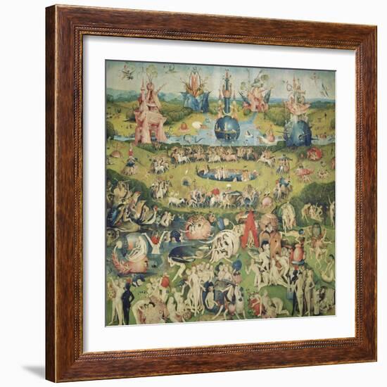 The Garden of Earthly Delights. Central Panel of Triptych-Hieronymus Bosch-Framed Giclee Print