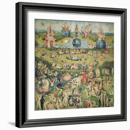 The Garden of Earthly Delights. Central Panel of Triptych-Hieronymus Bosch-Framed Giclee Print