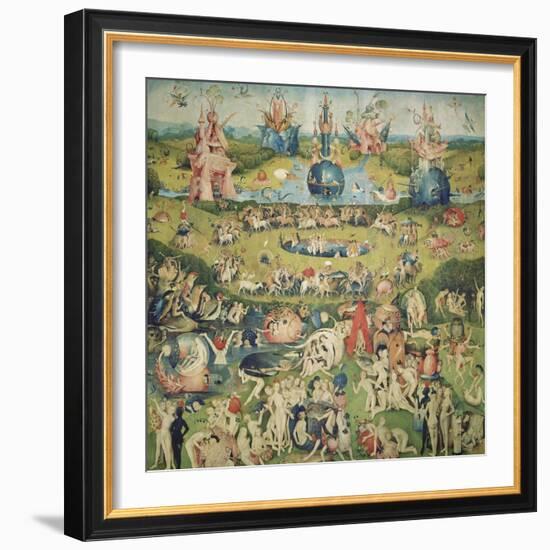 The Garden of Earthly Delights. Central Panel of Triptych-Hieronymus Bosch-Framed Giclee Print