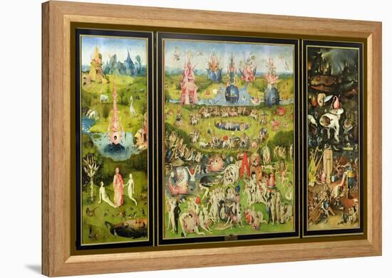 The Garden of Earthly Delights, circa 1500-Hieronymus Bosch-Framed Premier Image Canvas