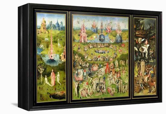 The Garden of Earthly Delights, circa 1500-Hieronymus Bosch-Framed Premier Image Canvas