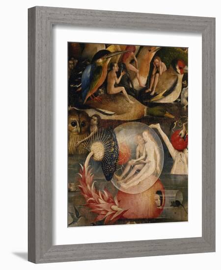 The Garden of Earthly Delights. (Detail of the Centre Panel)-Hieronymus Bosch-Framed Giclee Print