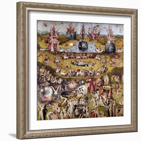 The Garden of Earthly Delights: Ecclesia's Paradise, 1503-1504, Dutch School-Hieronymus Bosch-Framed Giclee Print