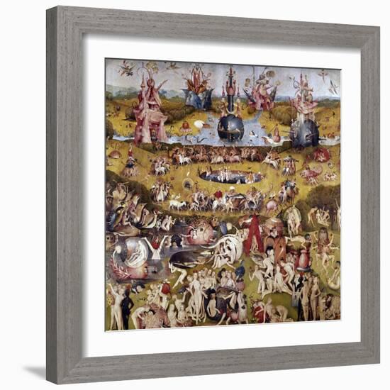 The Garden of Earthly Delights: Ecclesia's Paradise, 1503-1504, Dutch School-Hieronymus Bosch-Framed Giclee Print