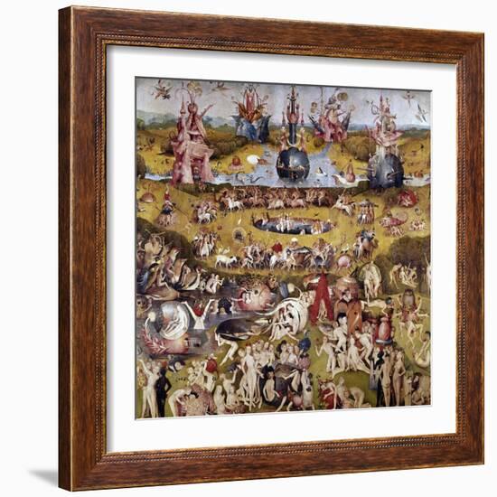 The Garden of Earthly Delights: Ecclesia's Paradise, 1503-1504, Dutch School-Hieronymus Bosch-Framed Giclee Print