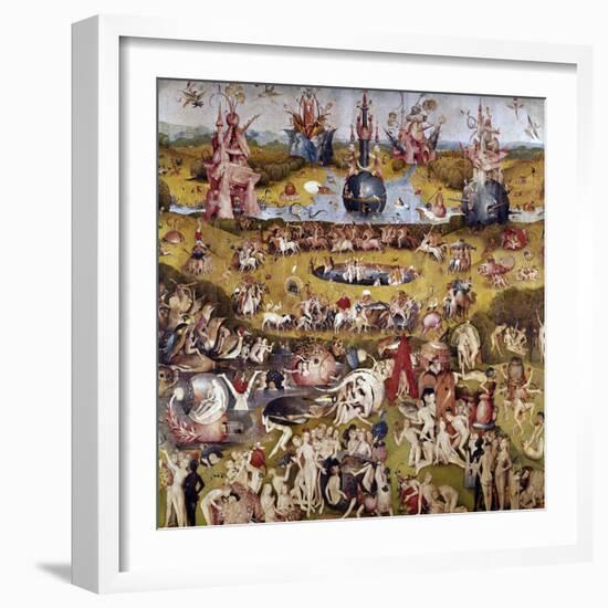 The Garden of Earthly Delights: Ecclesia's Paradise, 1503-1504, Dutch School-Hieronymus Bosch-Framed Giclee Print