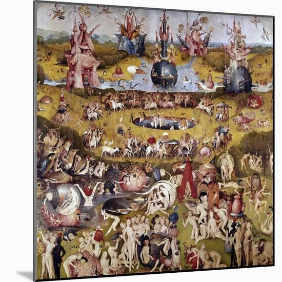 The Garden of Earthly Delights: Ecclesia's Paradise, 1503-1504, Dutch School-Hieronymus Bosch-Mounted Giclee Print