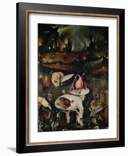 The Garden of Earthly Delights, Hell, Right Wing of Triptych, circa 1500-Hieronymus Bosch-Framed Giclee Print