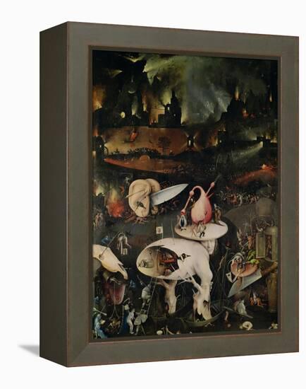 The Garden of Earthly Delights, Hell, Right Wing of Triptych, circa 1500-Hieronymus Bosch-Framed Premier Image Canvas