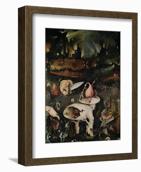 The Garden of Earthly Delights, Hell, Right Wing of Triptych, circa 1500-Hieronymus Bosch-Framed Giclee Print