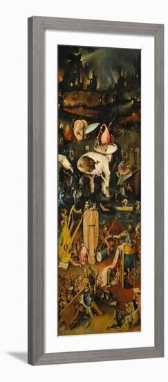 The Garden of Earthly Delights. Right Panel of the Triptych: Hell-Hieronymus Bosch-Framed Giclee Print